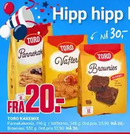 Europris TORO KAKEMIX tilbud