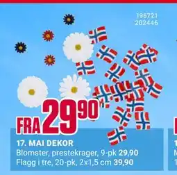 Europris 17. MAI DEKOR tilbud