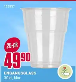 Europris ENGANGSGLASS tilbud