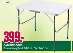 Europris CAMPINGBORD tilbud