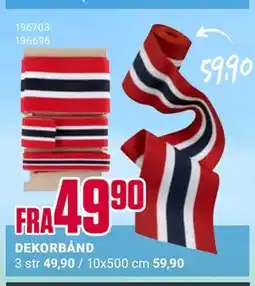 Europris DEKORBÅND tilbud