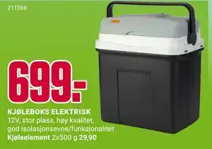 Europris KJØLEBOKS ELEKTRISK tilbud
