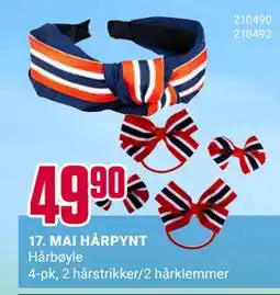 Europris 17. MAI HÅRPYNT tilbud