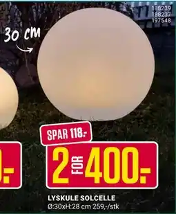 Europris LYSKULE SOLCELLE tilbud