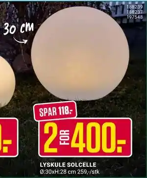 Europris LYSKULE SOLCELLE tilbud