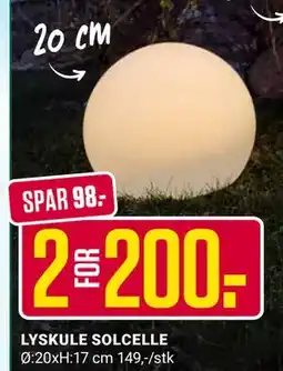 Europris LYSKULE SOLCELLE tilbud