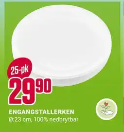 Europris ENGANGSTALLERKEN tilbud
