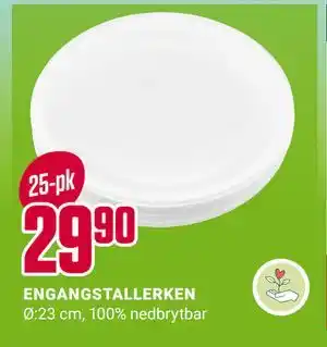 Europris ENGANGSTALLERKEN tilbud