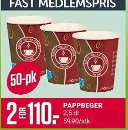 Europris PAPPBEGER tilbud