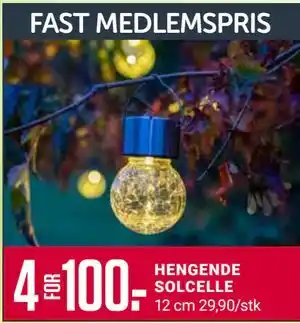 Europris HENGENDE SOLCELLE tilbud
