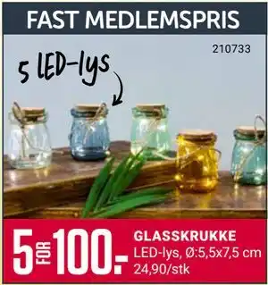Europris GLASSKRUKKE tilbud