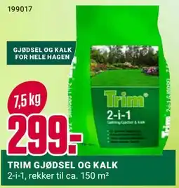 Europris TRIM GJØDSEL OG KALK tilbud
