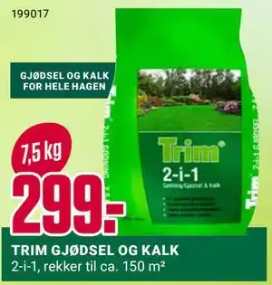 Europris TRIM GJØDSEL OG KALK tilbud