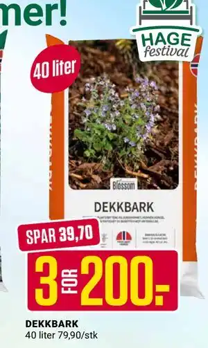 Europris DEKKBARK tilbud