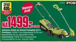Europris GRESSKLIPPER OG GRESSTRIMMER SETT tilbud