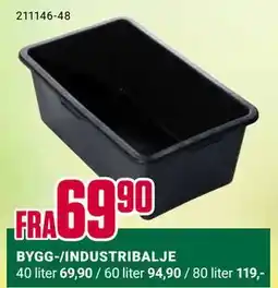 Europris BYGG-/INDUSTRIBALJE tilbud