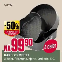 Europris KAKEFORMSETT tilbud