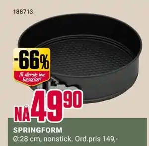 Europris SPRINGFORM tilbud