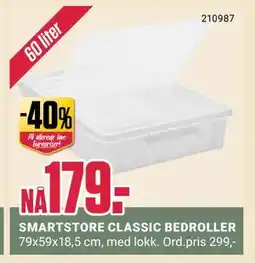 Europris SMARTSTORE CLASSIC BEDROLLER tilbud