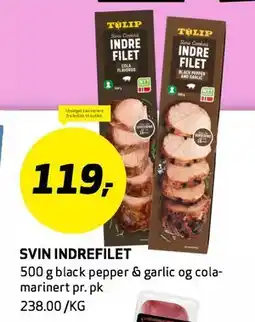 Bunnpris SVIN INDREFILET tilbud
