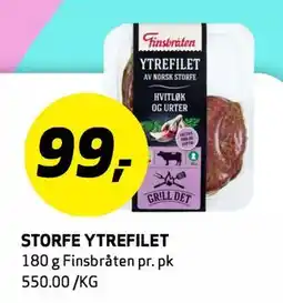 Bunnpris STORFE YTREFILET tilbud