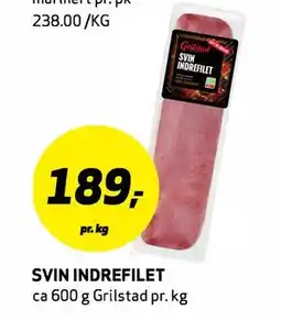 Bunnpris SVIN INDREFILET tilbud