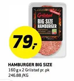 Bunnpris HAMBURGER BIG SIZE tilbud