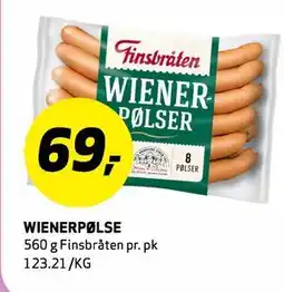 Bunnpris WIENERPØLSE tilbud