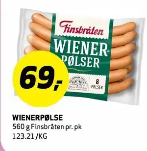 Bunnpris WIENERPØLSE tilbud