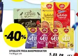 Bunnpris UTVALGTE FREIA BAKEPRODUKTER tilbud