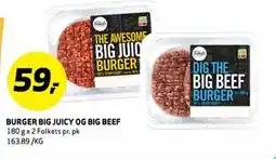 Bunnpris BURGER BIG JUICY OG BIG BEEF tilbud