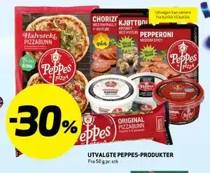 Bunnpris UTVALGTE PEPPES- PRODUKTER tilbud