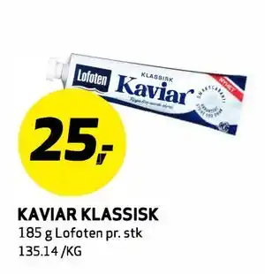 Bunnpris KAVIAR KLASSISK tilbud