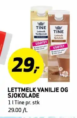 Bunnpris LETTMELK VANILJE OG SJOKOLADE tilbud