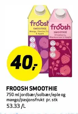 Bunnpris FROOSH SMOOTHIE tilbud