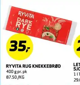 Bunnpris RYVITA RUG KNEKKEBRØD tilbud