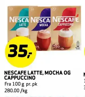 Bunnpris NESCAFE LATTE, MOCHA OG CAPPUCCINO tilbud