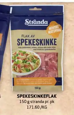 Bunnpris SPEKESKINKEFLAK tilbud
