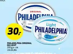 Bunnpris PHILADELPHIA ORIGINAL OG LIGHT tilbud