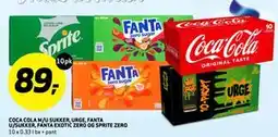 Bunnpris COCA COLA M/U SUKKER, URGE, FANTA U/SUKKER, FANTA EXOTIC ZERO OG SPRITE ZERO tilbud