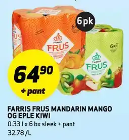 Bunnpris FARRIS FRUS MANDARIN MANGO OG EPLE KIWI tilbud