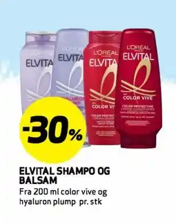 Bunnpris ELVITAL SHAMPO OG BALSAM tilbud