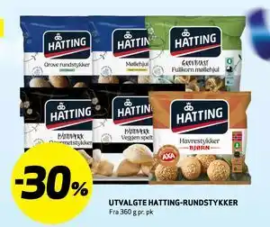 Bunnpris UTVALGTE HATTING-RUNDSTYKKER tilbud