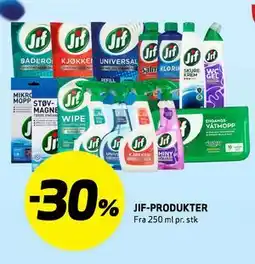 Bunnpris JIF-PRODUKTER tilbud