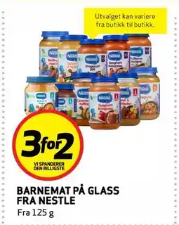 Bunnpris Barnemat på glass fra Nestle tilbud
