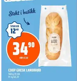 Coop Obs COOP GRESK LANDBRØD tilbud