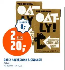 Coop Obs OATLY HAVREDRIKK SJOKOLADE tilbud