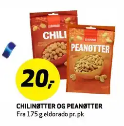 Bunnpris CHILINØTTER OG PEANØTTER tilbud