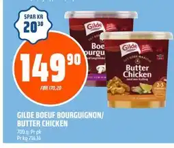 Coop Obs GILDE BOEUF BOURGUIGNON/ BUTTER CHICKEN tilbud