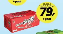 Bunnpris 10x0,33ml Coca-Cola Zero Sugar tilbud